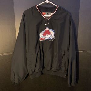 Mens M Vintage Nike Colorado Avalanche Pullover Windbreaker Jacket